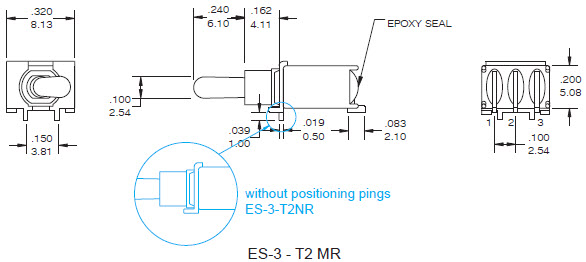 Interruptores de alternância ES-3