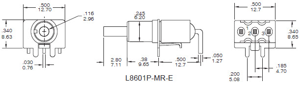 Interrupteurs à bouton-poussoir L8601P