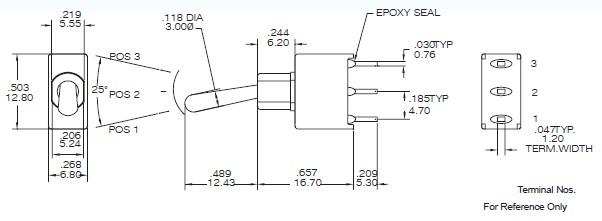 Interruptores de palanca NE8013