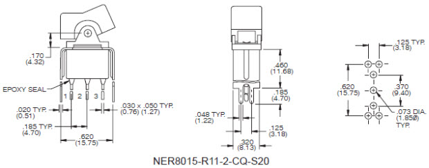 کلیدهای راکر NER8015-S20