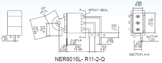 Interrupteurs à bascule NER8015L