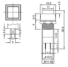 Interrupteurs à bouton-poussoir R18-23A