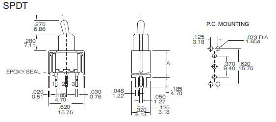 Interruptores basculantes T8013-S20