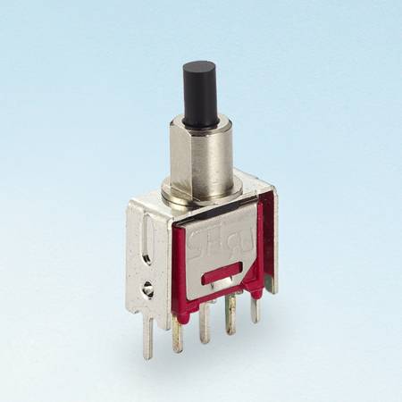 Interruptores de botão de pressão sub-miniatura TS40-P (com trava)