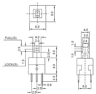 Interruttori a pulsante 807-809