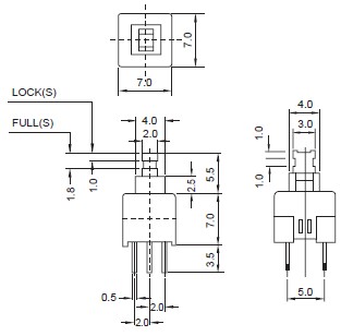 کلیدهای فشاری 807A-809A