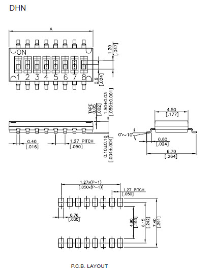 Dip Switches DHN