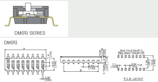 Dip Switches DM, DMR