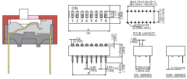 Interruttori a dip DS-DSR