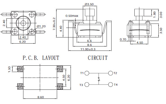 Tact Switches ELTSX-6