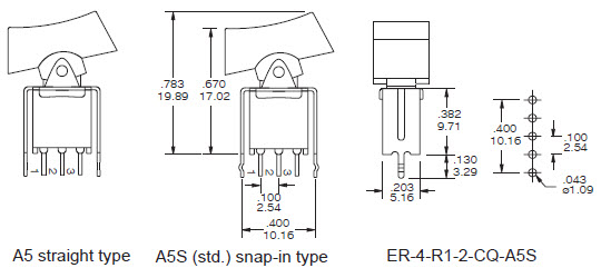 Rocker Switches ER-4-A5