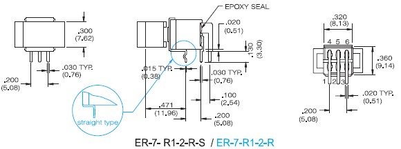 Interrupteurs à bascule ER-7