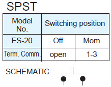 プッシュボタンスイッチ ES-20