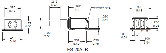 Interrupteurs à bouton-poussoir ES-20A