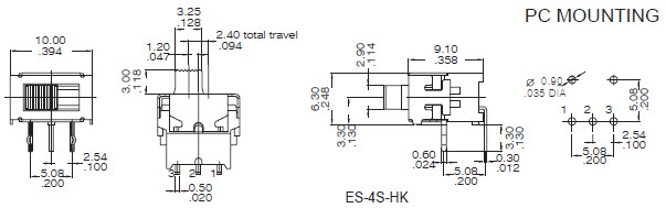 Interruttori a levetta ES-4S-H