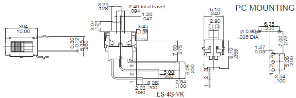 Interruttori a levetta ES-4S-V