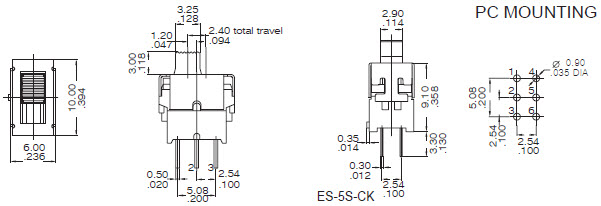 Interruttori a levetta ES-5S-C
