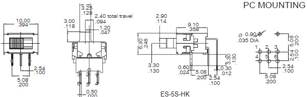 Interruttori a levetta ES-5S-H