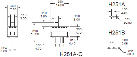 Slide Switches H251A