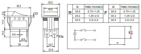 کلیدهای راکر JS-608