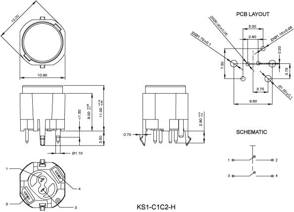 کلیدهای سوئیچ KS1