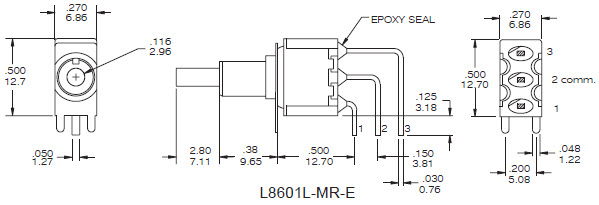 Interruttori a pulsante L8601L