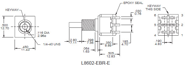 Interruptores de botão de pressão L8602