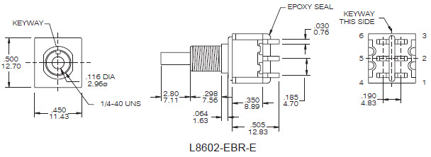 کلیدهای فشار L8602