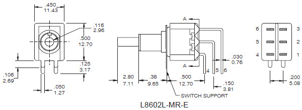 Interruttori a pulsante L8602L