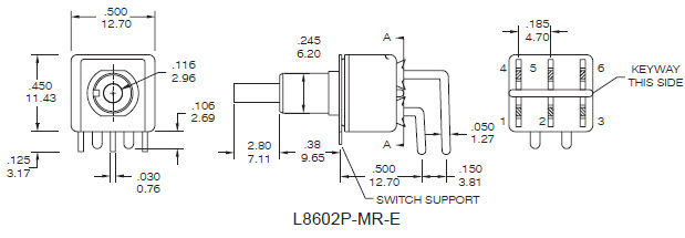 Interruttori a pulsante L8602P