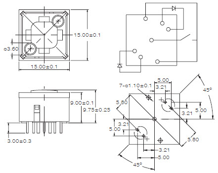 کلیدهای سوئیچ LT1-15-A2