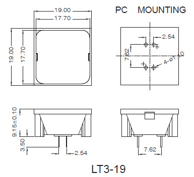 Interruptores de Tecla LT3-19