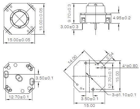 Tastenschalter LT4-15-1