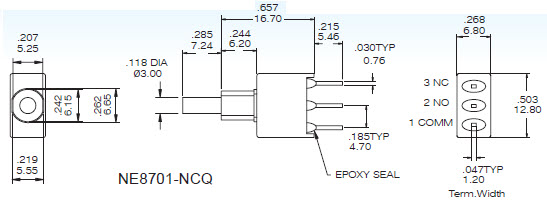 کلیدهای فشاری NE8701