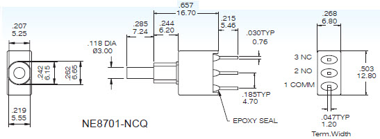 Interruttori a pulsante NE8701