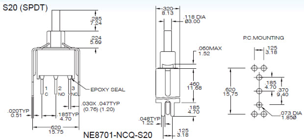 Pushbutton Switches NE8701-S20