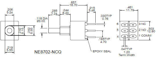 کلیدهای فشاری NE8702
