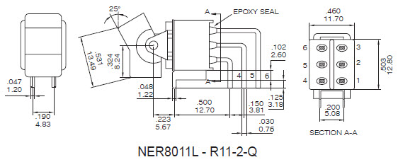 کلیدهای راکر NER8011L