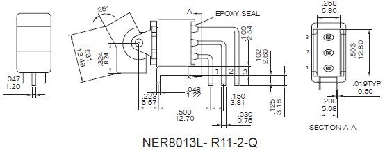 Interruptores basculantes NER8013L