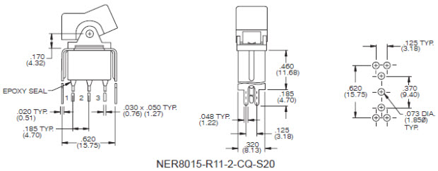 Rocker Switches NER8015-S20