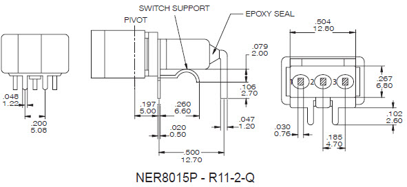 Interruptores basculantes NER8015P