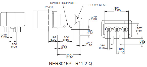 کلیدهای راکر NER8015P