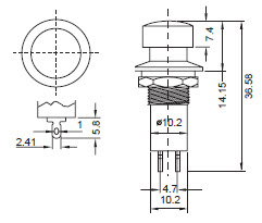 Interrupteurs à bouton-poussoir R18-21A