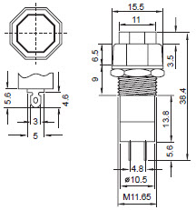 Interruptores de botón R18-24A