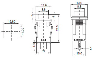 کلیدهای فشار R18-27C