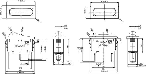 Interruptores basculantes R7015