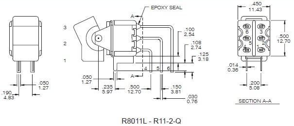 Interruttori a bilanciere R8011L