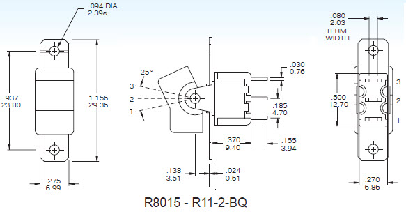 Interruptores basculantes R8015
