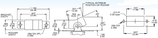 Interruptores de palanca R8015-R11