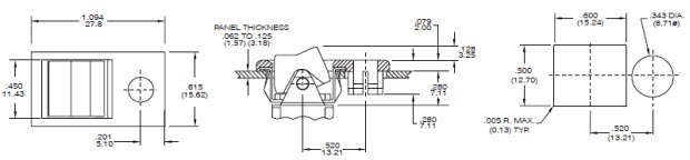 Interruptores de palanca R8015-R32